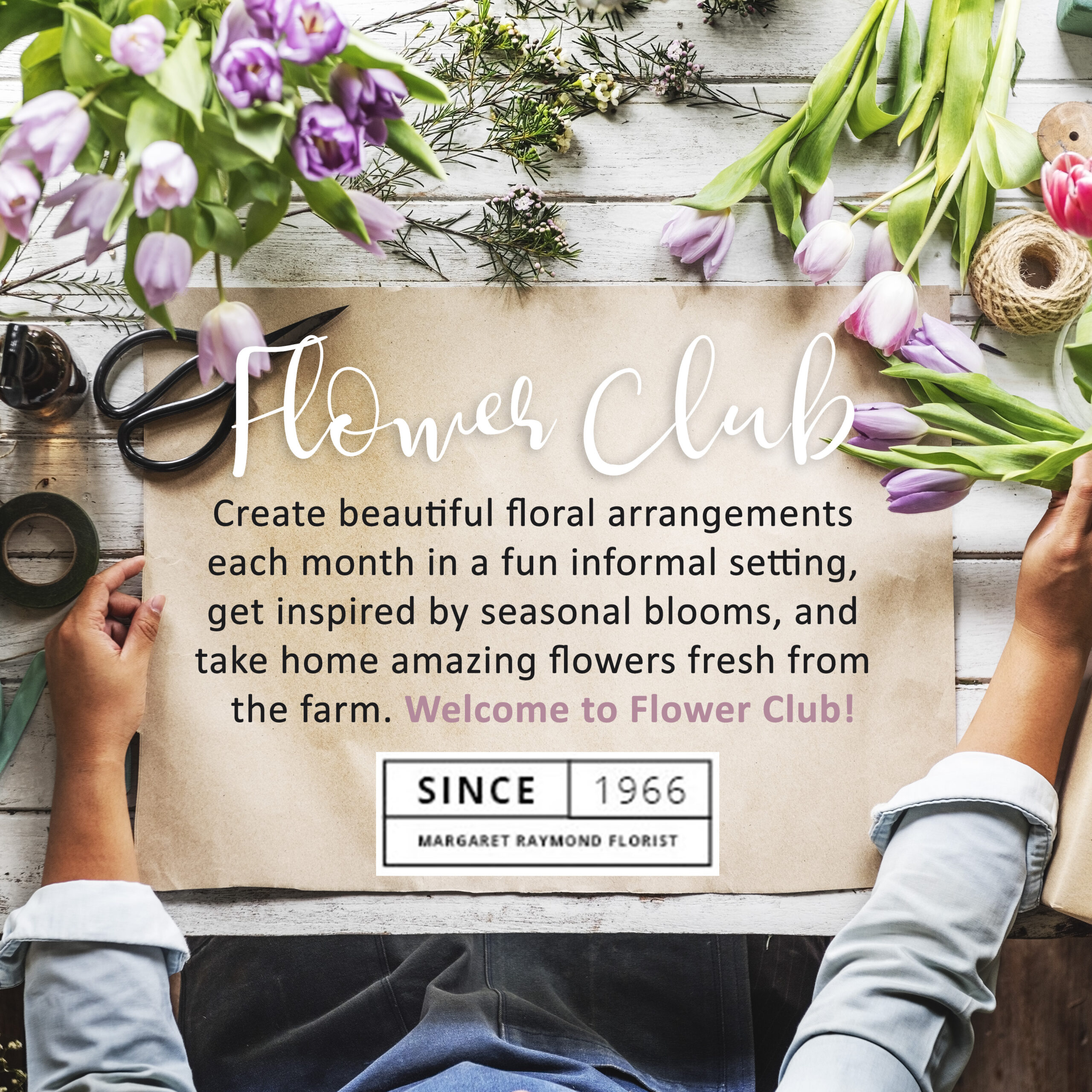 Flower club at margaret raymond florist