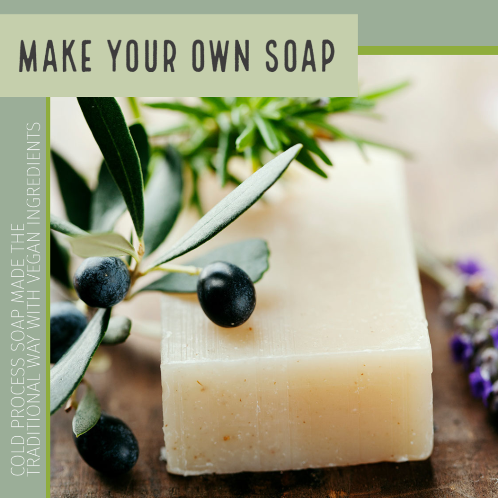 Learn to make cold process soap with bean and boy